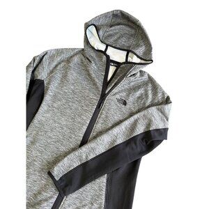 The North Face Womens Full-Zip Gray Hoodie Jacket Size L